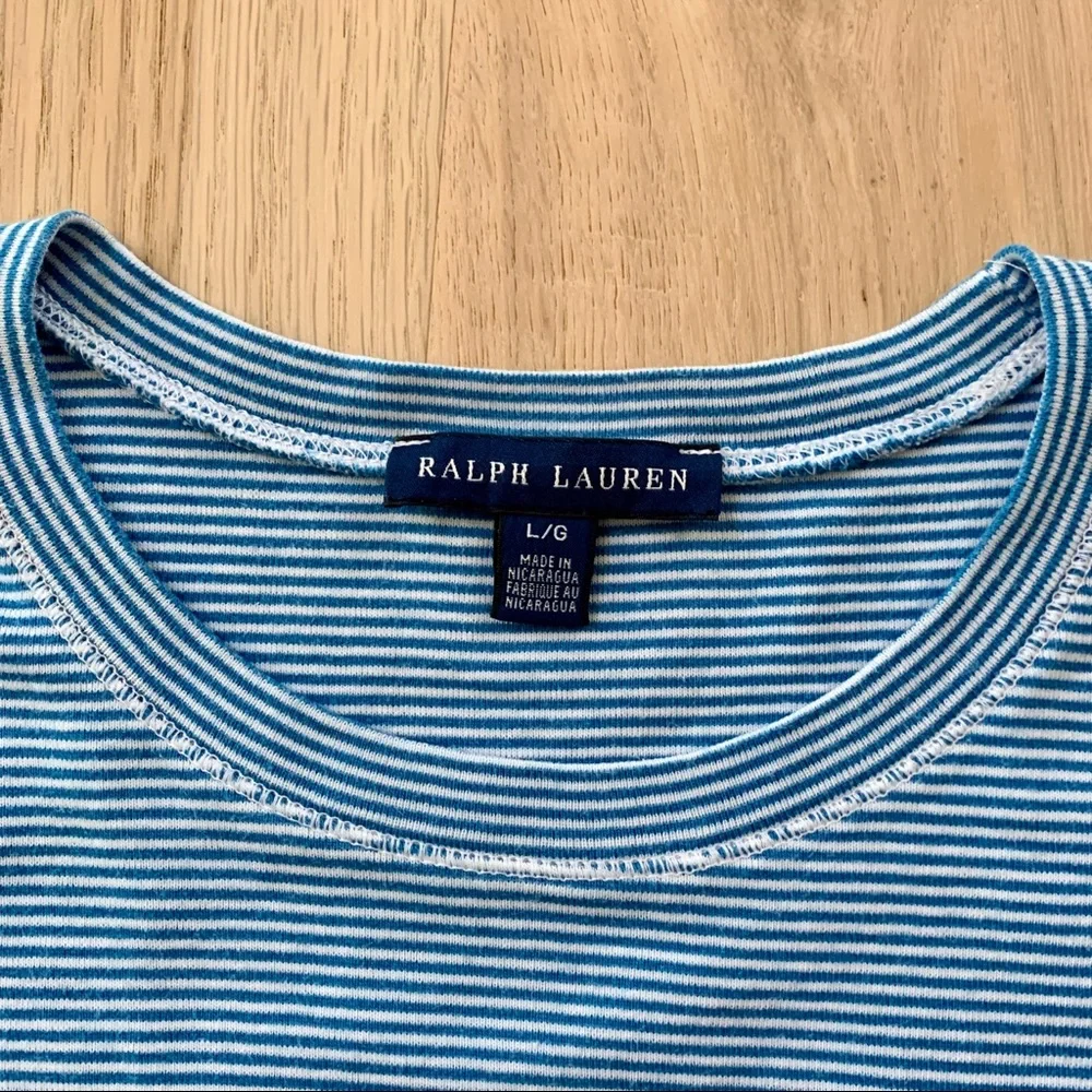 Ralph Lauren Cap Sleeve Tee - Picture 3 of 4